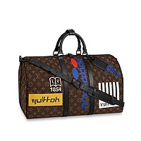 LOUIS VUITTON-M11596 루이비통 블랙 브러시드 모노그램 키폴 반둘리에 50