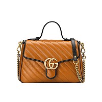 [스페셜오더]GUCCI-498110 1000 구찌 GG 마몽 블랙 스몰 탑 핸들백