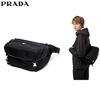 PRADA-2VH021 프라다 블랙 테크니컬 나일론 바이크백