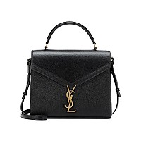 [스페셜오더]SAINT LAURENT-578000 생 로랑 블랙 CASSANDRA 카산드라 크로커다일 미디엄 탑 핸들백