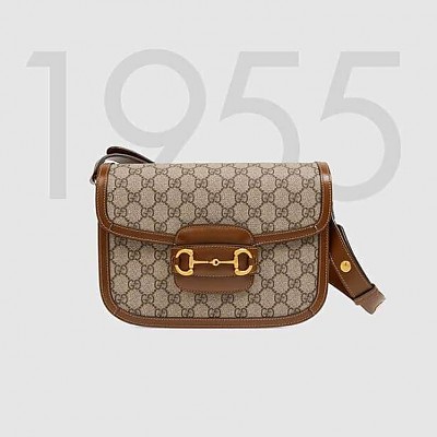 [스페셜오더]GUCCI-658574 8565 구찌 브라운 홀스빗 GG 수프림 1955 미니 핸드백