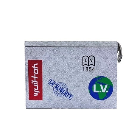 [스페셜오더]LOUIS VUITTON-RO61692 루이비통 모노그램 화이트 스티커 프린트 포쉐트 보야주 MM