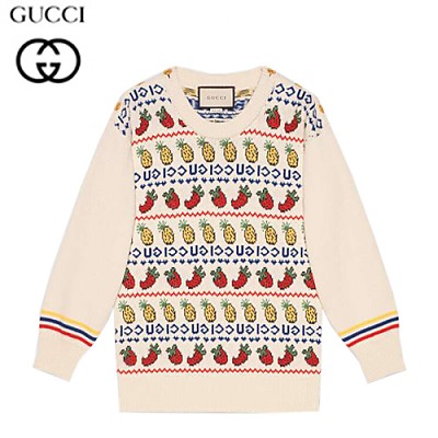 GUCCI-574216 9376 구찌 파인애플 스트로베리 니트 탑