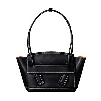 [스페셜오더]BOTTEGA VENETA-575943 보테가 베네타 네로 인트레치아토 새들 스티치 Arco 아르코 33 탑 핸들백