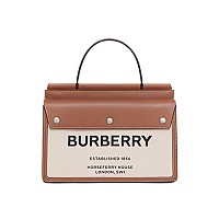 [스페셜오더]BURBERRY-80146241 버버리 스몰 포켓 디테일 레더 타이틀 백