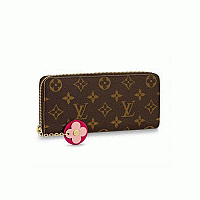 [스페셜오더]LOUIS VUITTON-M63896 루이비통 모노그램 플라워 참 장식 클레망스 월릿