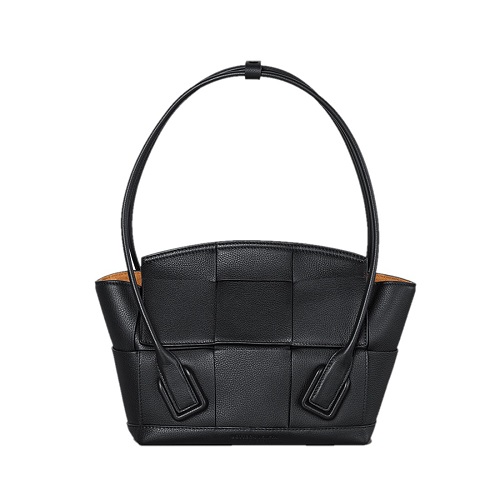 [스페셜오더]BOTTEGA VENETA-575943 보테가 베네타 네로 인트레치아토 패턴 Arco 아르코 33 탑 핸들백