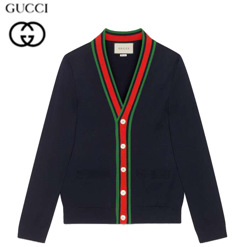 GUCCI-576806 4548 구찌 다크 블루 울 니트 가디건