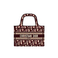 DIOR-디올 에크루/그레이 Oblique 자수 Dior Book Tote 라지 토트백 42cm - M1286ZRIW_M20I