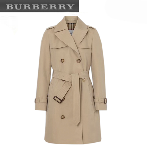 BURBERRY-03016 버버리 라이트 허니 개버딘 트렌치코트 여성용