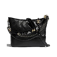 [스페셜오더]CHANEL-AS0865 샤넬 블랙 빈티지 카프스킨 이니셜 스트랩 가브리엘 스몰 호보백