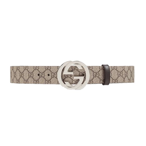 GUCCI-411924 8449 구찌 인터로킹 G 버클 GG 수프림 남성 벨트