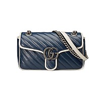 [스페셜오더]GUCCI-443497 9022 구찌 GG 마몽 화이트 스몰 숄더백