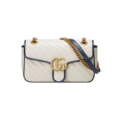 [스페셜오더]GUCCI 443497-1081 구찌 GG 마몽 스몰 마퀴즈 크리스탈 마틀라세 벨벳 이미테이션숄더백