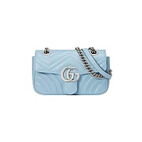 [스페셜오더]GUCCI-446744 9022 구찌 GG 마몽 화이트 미니 숄더백