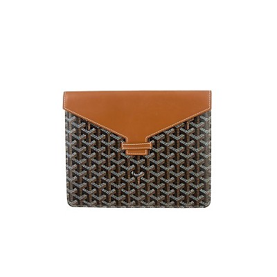 [스페셜오더]GOYARD-고야드 화이트 코튼 캔버스 Nécessaire polished 파우치