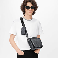 LOUIS VUITTON-M12490 루이비통 올리브 그린 모노그램 섀도우 트리오 메신저