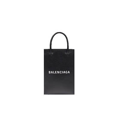 [스페셜오더]BALENCIAGA-5938260 발렌시아가 화이트 쇼핑 휴대폰 지갑 폰 홀더