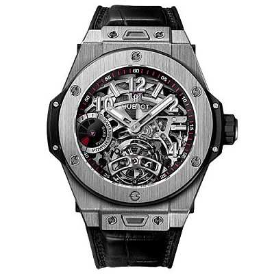 [스페셜오더]HUBLOT-위블로 빅뱅 투르비용 5데이 파워리저브 인디케이터 티타늄 시계 45mm