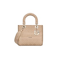 [스페셜오더]DIOR-M0565 디올 베이지 멀티 컬러 LADY D-LITE 미디엄 백