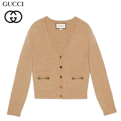 GUCCI-628412 2184 구찌 카멜 홀스빗 디테일 가디건