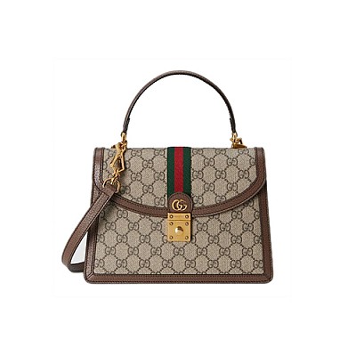 [스페셜오더]GUCCI-‎‎‎‎‎651055 8454 구찌 화이트 오피디아 웹 디테일 스몰 탑 핸들 백