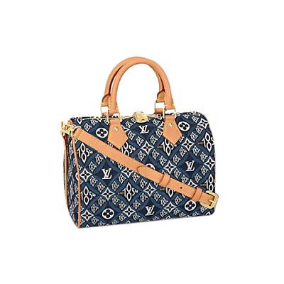 LOUIS VUITTON-N40700 루이비통 다미에 데님 스피디 반둘리에 25