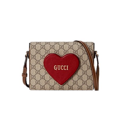 [스페셜오더]GUCCI-648948 8570 구찌 레드 발렌타인데이 체인 카드 케이스 지갑