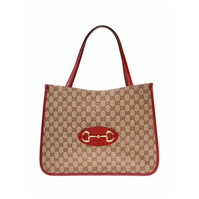 [스페셜오더]GUCCI-‎621144 8563 구찌 브라운 오리지널 GG 홀스빗 1955 미디엄 체인 토트백