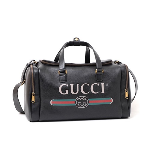 [스페셜오더]GUCCI-547838 8163 구찌 블랙 로고 프린트 캐리온 더플백