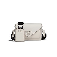 [스페셜오더]PRADA-1BP020 프라다 블랙 사피아노 가죽 미니 엔벨로프 백