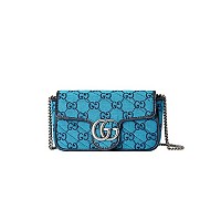 GUCCI-476433 1000 구찌 블랙 페이턴트 가죽 GG 마몽 수퍼 미니백