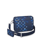 LOUIS VUITTON-M12490 루이비통 올리브 그린 모노그램 섀도우 트리오 메신저