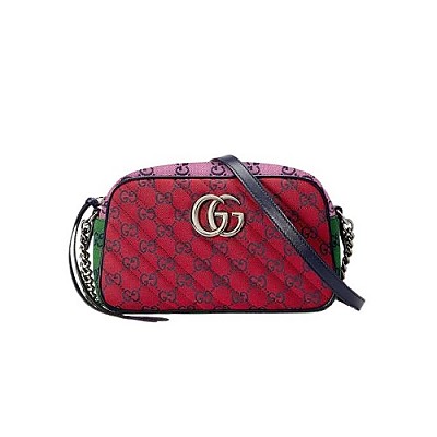 [퍼팩트버전]GUCCI-447632 4164 구찌 라이트 블루 GG 마몽 GG 멀티컬러 스몰 숄더백