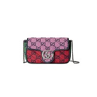 GUCCI-476433 6705 구찌 라이트 핑크 GG 마몽 수퍼 미니백