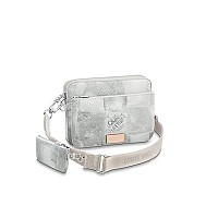 LOUIS VUITTON-M12490 루이비통 올리브 그린 모노그램 섀도우 트리오 메신저