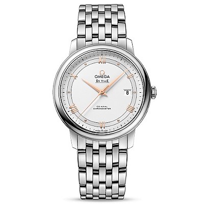 [스페셜오더]OMEGA-오메가 드빌 프레스티지 스몰 세컨즈 파워리저브 스틸 화이트 시계 39.5mm