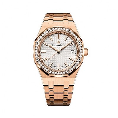 [스페셜오더]Audemars Piguet-오데마피게 로얄 오크 셀프와인딩 핑크 골드 다이아 Ladies시계 34mm