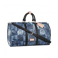 LOUIS VUITTON-M11596 루이비통 블랙 브러시드 모노그램 키폴 반둘리에 50