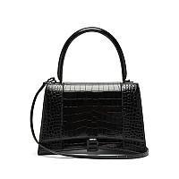 [스페셜오더]BALENCIAGA-592823 발렌시아가 블랙 아워글래스 미디엄 탑 핸들백