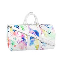 LOUIS VUITTON-M11596 루이비통 블랙 브러시드 모노그램 키폴 반둘리에 50