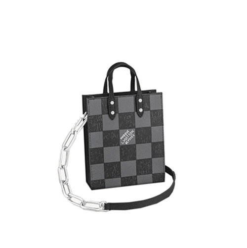 [스페셜오더]LOUIS VUITTON-N60479 루이비통 블랙 다미에 카우하이드 가죽 삭 플라 XS