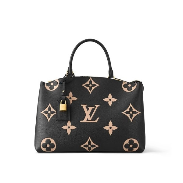 LV-M45842 루이비통 블랙/베이지 모노그램 앙프렝뜨 그랑 팔레 토트 백 34cm