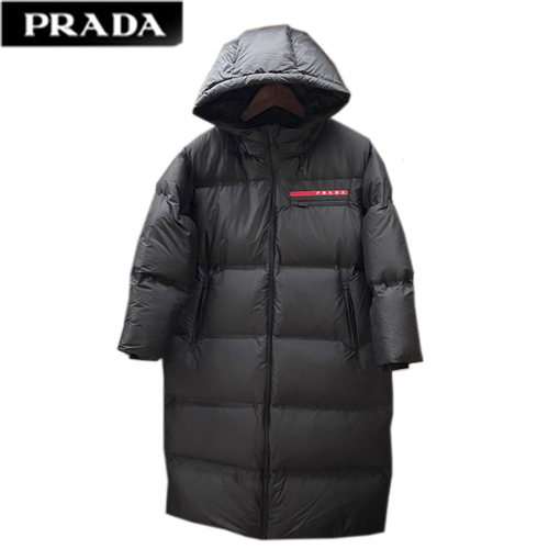 PRADA-10294 프라다 블랙 나일론 롱 패딩 여성용