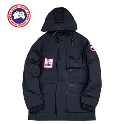 CANADA GOOSE-11146 캐나다구스 블랙 패치 장식 패딩 남성용