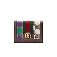 [스페셜오더]GUCCI-523155 8709 구찌 오피디아 그린 GG 플로라 카드 케이스 지갑