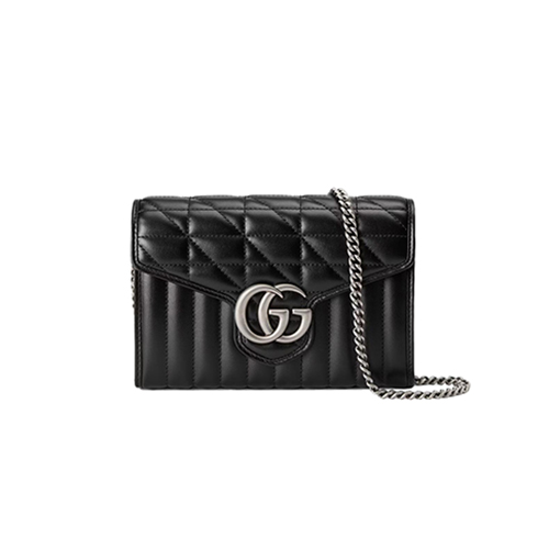 [스페셜오더]GUCCI-474575 1000 구찌 GG 마몽 블랙 마틀라세 미니백