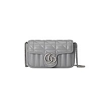 GUCCI-476433 1000 구찌 블랙 페이턴트 가죽 GG 마몽 수퍼 미니백