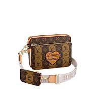 LOUIS VUITTON-M12490 루이비통 올리브 그린 모노그램 섀도우 트리오 메신저