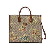 [스페셜오더]GUCCI-674148 8678 구찌 GG 수프림 기하학적 프린트 미디엄 토트백